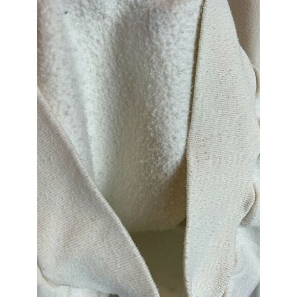 GOPHER vintage white collared knit pullover sweater top hearts floral size L - Picture 9 of 9